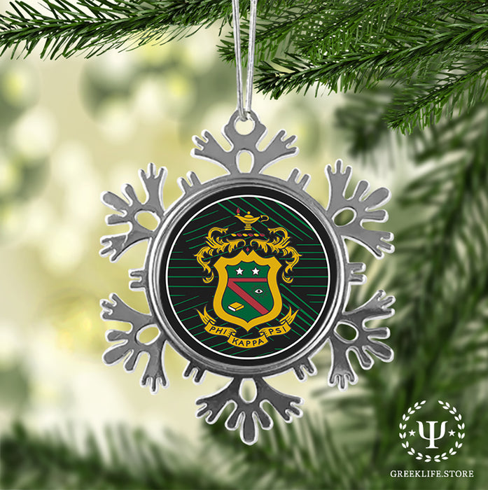 Phi Kappa Psi Christmas Ornament - Snowflake Metal