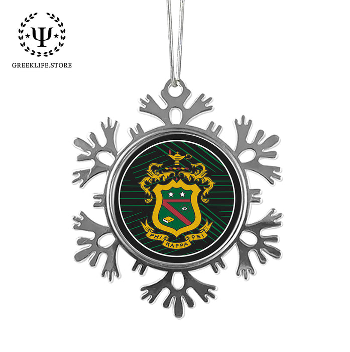 Phi Kappa Psi Christmas Ornament - Snowflake Metal