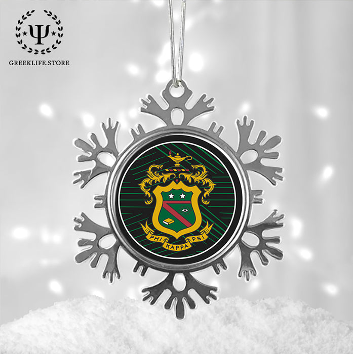 Phi Kappa Psi Christmas Ornament - Snowflake Metal