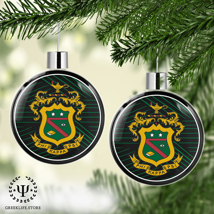 Phi Kappa Psi Christmas Ornament Flat Round