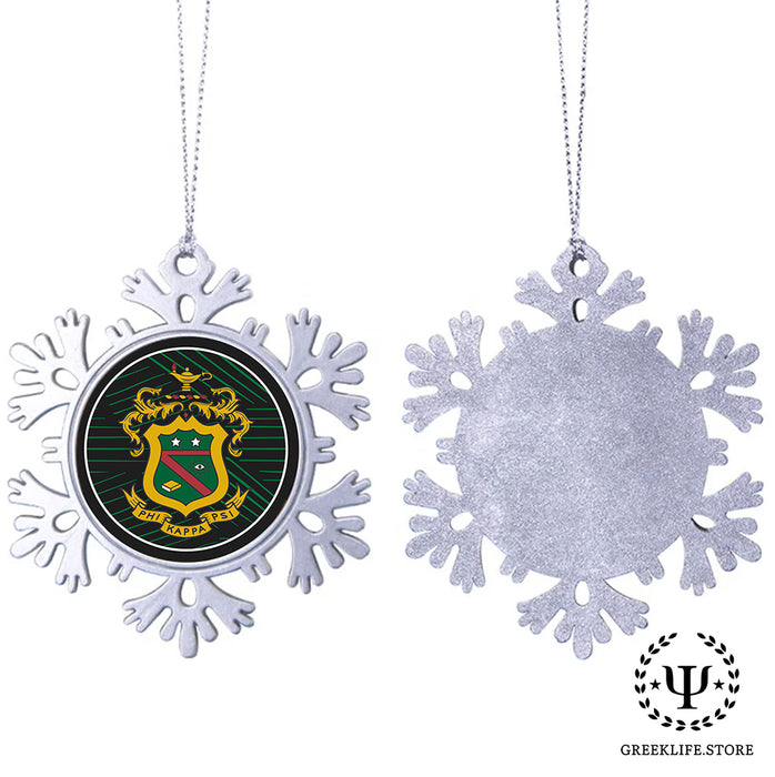 Phi Kappa Psi Christmas Ornament - Snowflake Metal