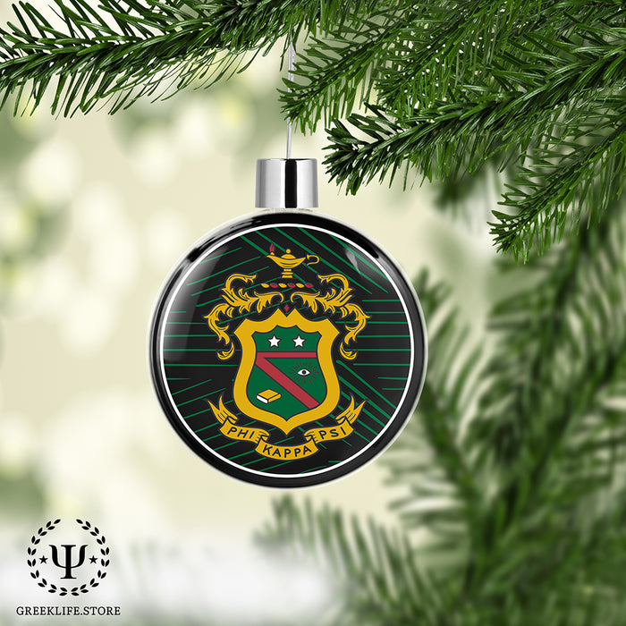 Phi Kappa Psi Christmas Ornament Flat Round