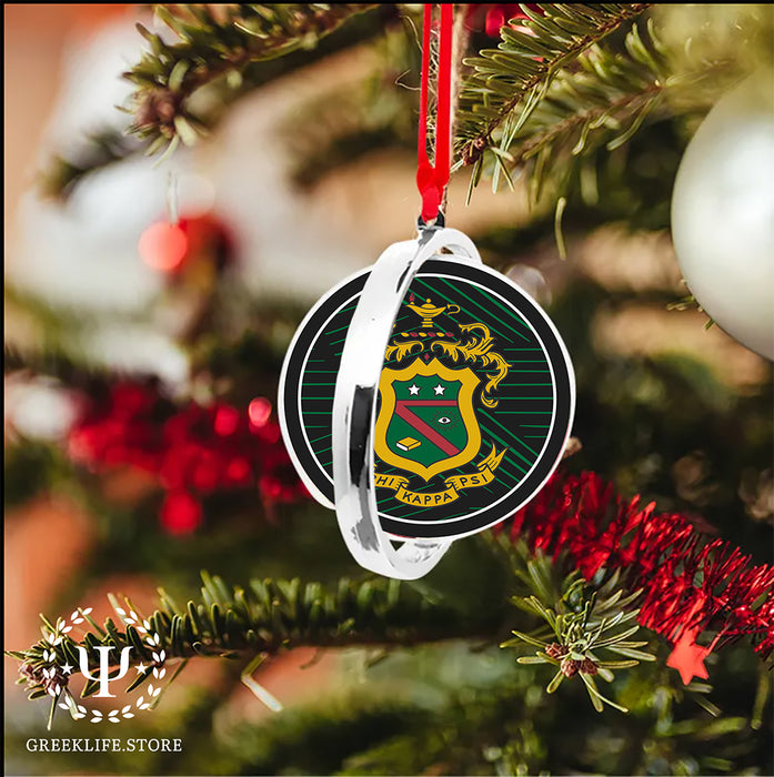 Phi Kappa Psi Christmas Reversible Flat Round Ornament