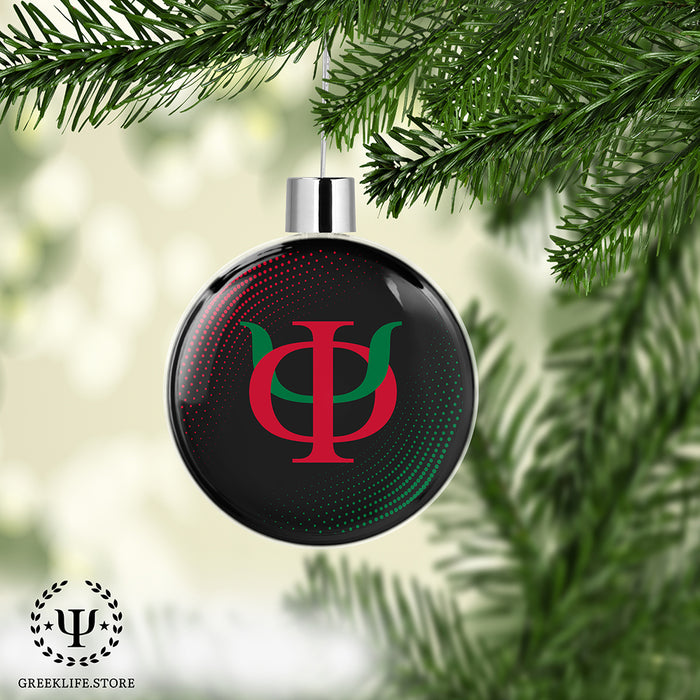 Phi Kappa Psi Christmas Ornament Flat Round