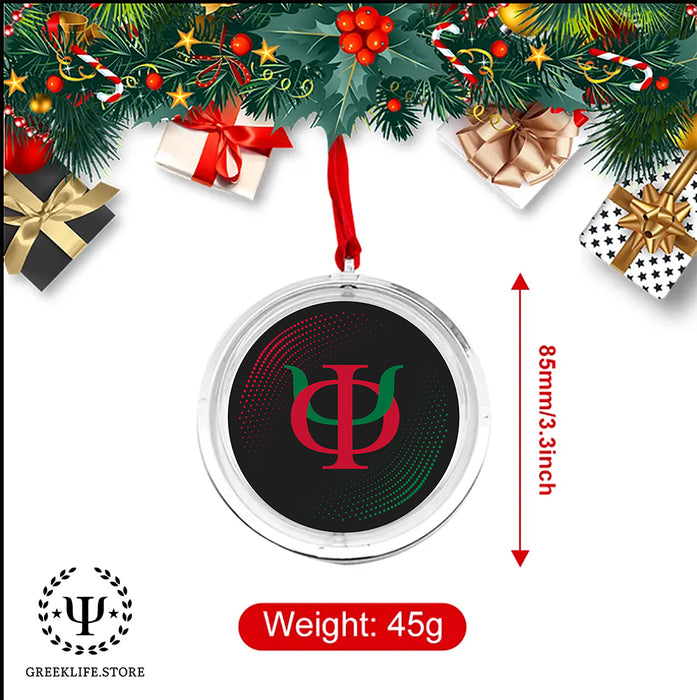 Phi Kappa Psi Christmas Reversible Flat Round Ornament