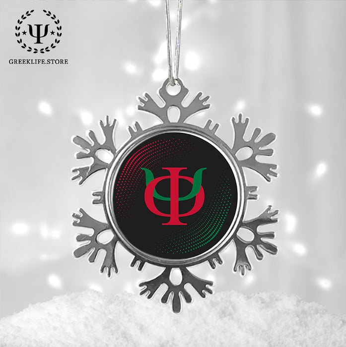 Phi Kappa Psi Christmas Ornament - Snowflake Metal