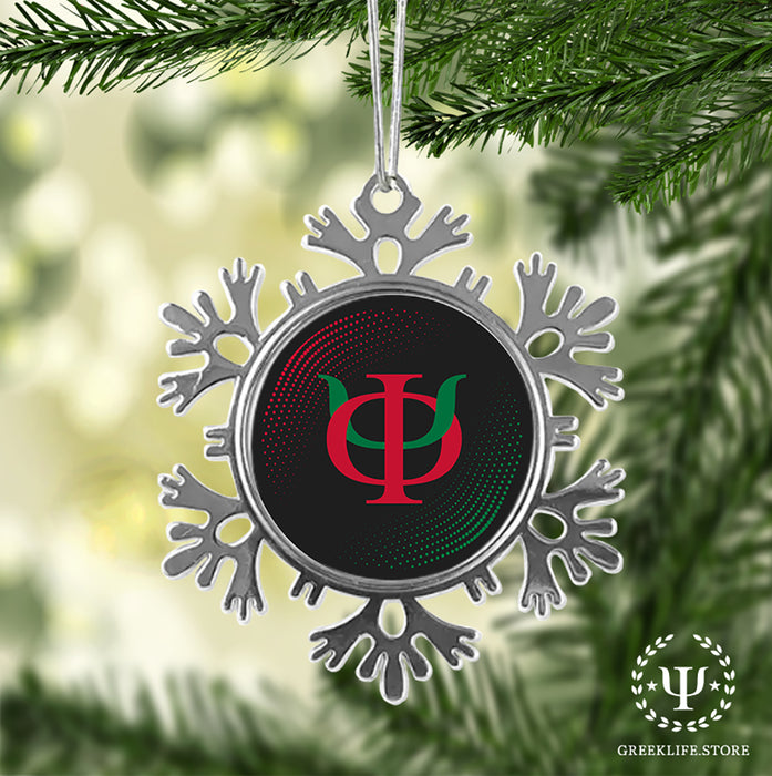 Phi Kappa Psi Christmas Ornament - Snowflake Metal