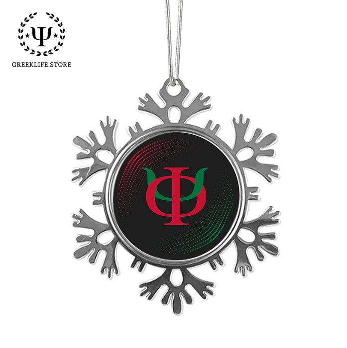 Phi Kappa Psi Christmas Ornament - Snowflake Metal