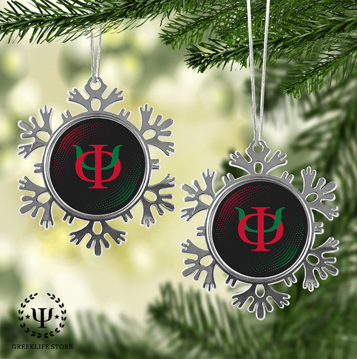 Phi Kappa Psi Christmas Ornament - Snowflake Metal