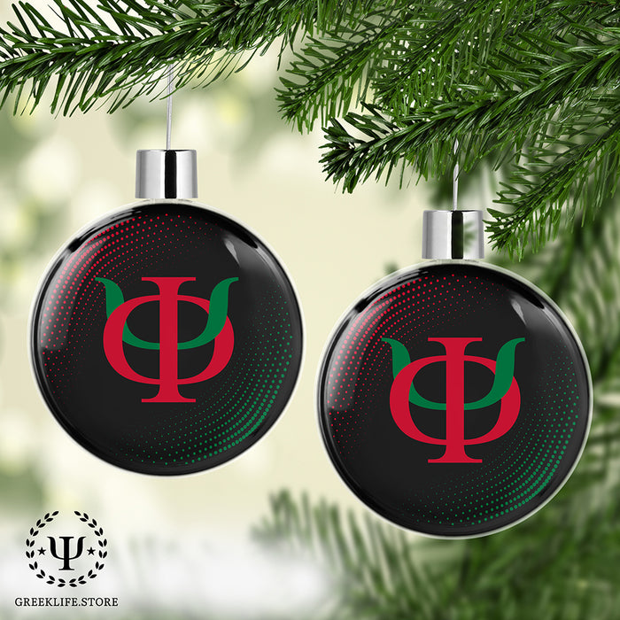 Phi Kappa Psi Christmas Ornament Flat Round