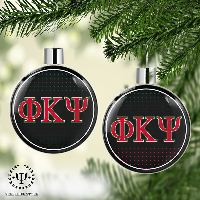 Phi Kappa Psi Christmas Ornament Flat Round