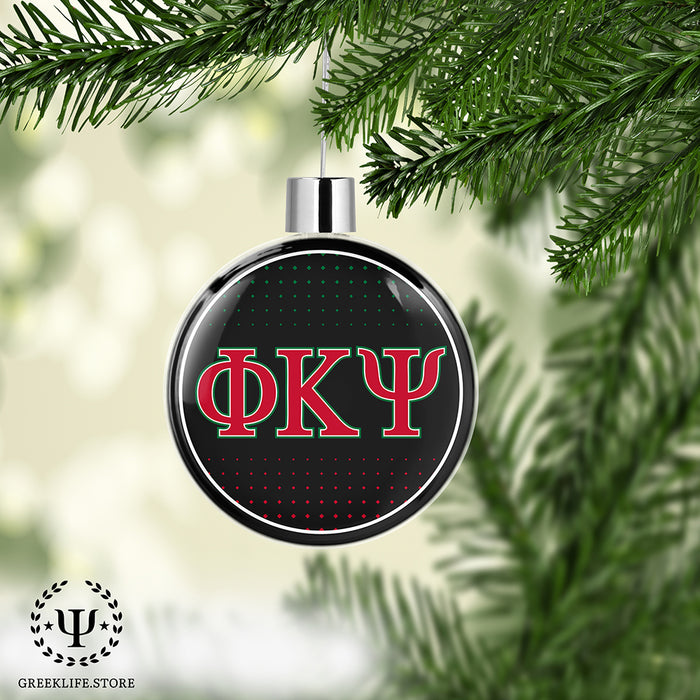 Phi Kappa Psi Christmas Ornament Flat Round