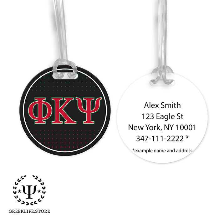 Phi Kappa Psi Luggage Bag Tag (round)