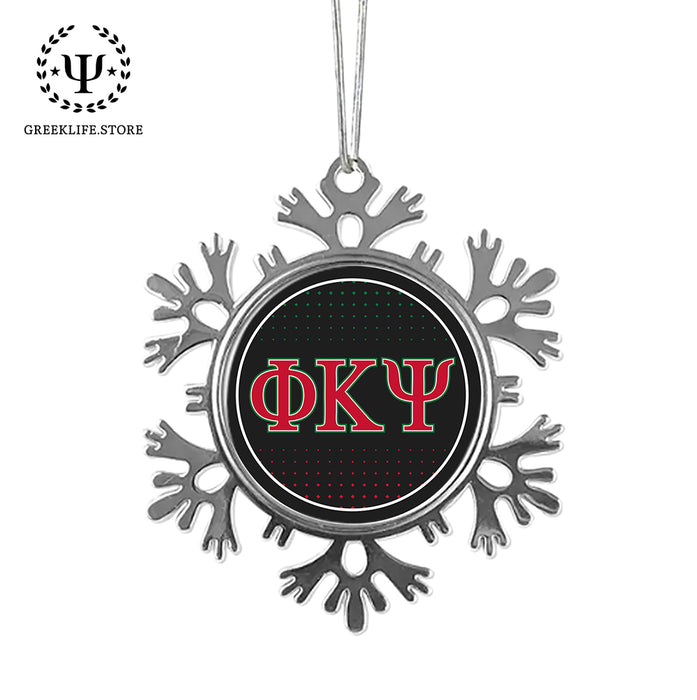 Phi Kappa Psi Christmas Ornament - Snowflake Metal