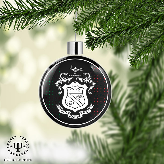 Phi Kappa Psi Christmas Ornament Flat Round