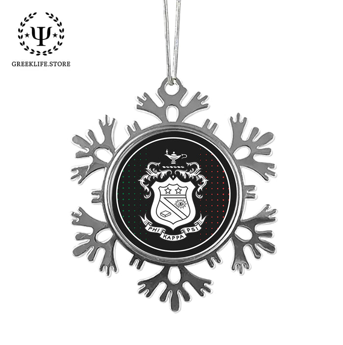 Phi Kappa Psi Christmas Ornament - Snowflake Metal