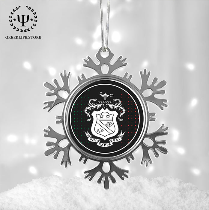 Phi Kappa Psi Christmas Ornament - Snowflake Metal