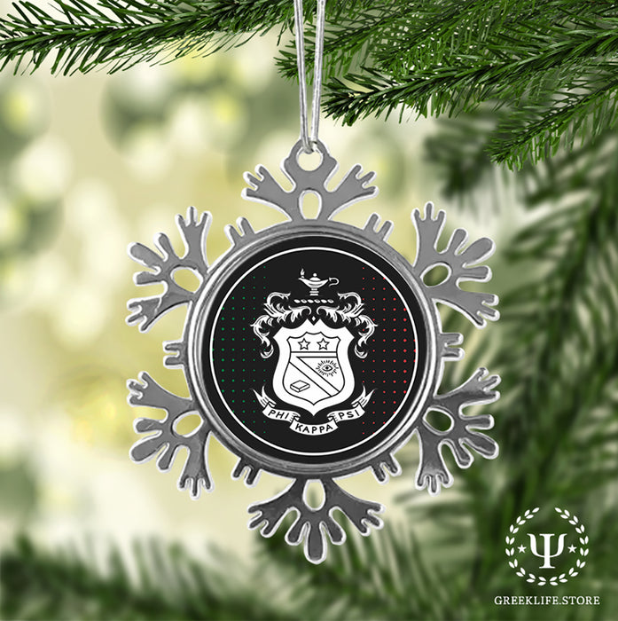 Phi Kappa Psi Christmas Ornament - Snowflake Metal