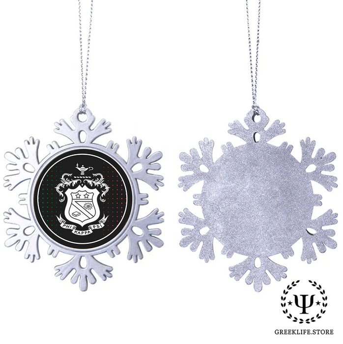 Phi Kappa Psi Christmas Ornament - Snowflake Metal