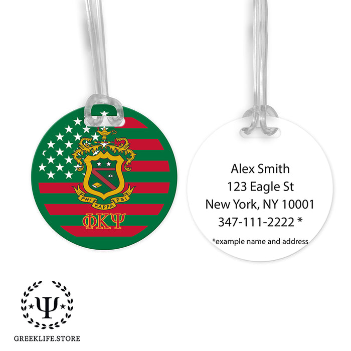 Phi Kappa Psi Luggage Bag Tag (round)