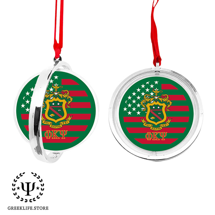Phi Kappa Psi Christmas Reversible Flat Round Ornament