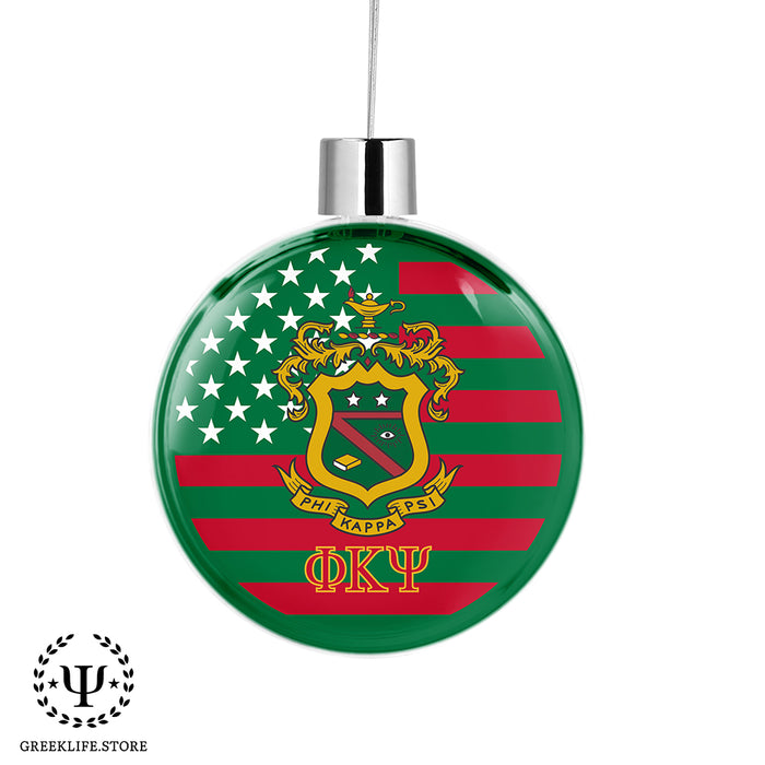 Phi Kappa Psi Christmas Ornament Flat Round