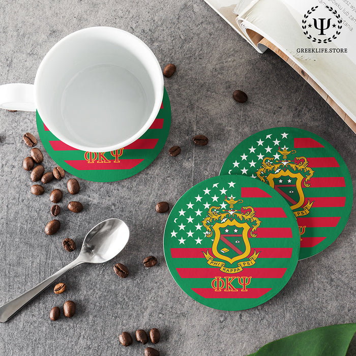 Phi Kappa Psi Beverage Coasters Round (Set of 4)