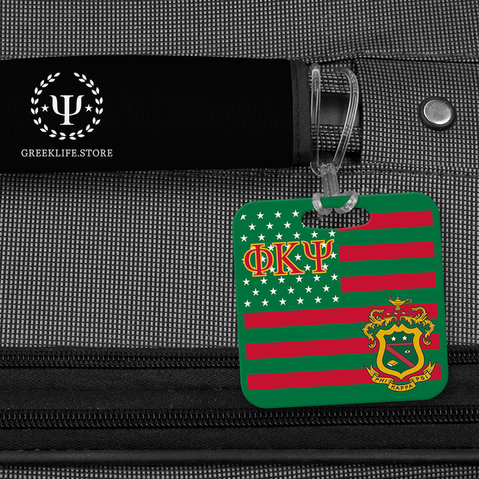 Phi Kappa Psi Luggage Bag Tag (square)
