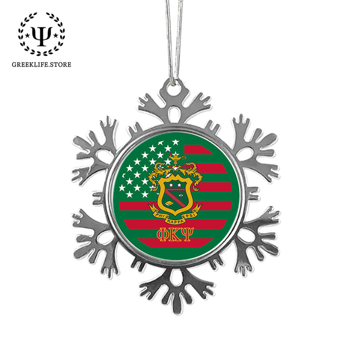 Phi Kappa Psi Christmas Ornament - Snowflake Metal
