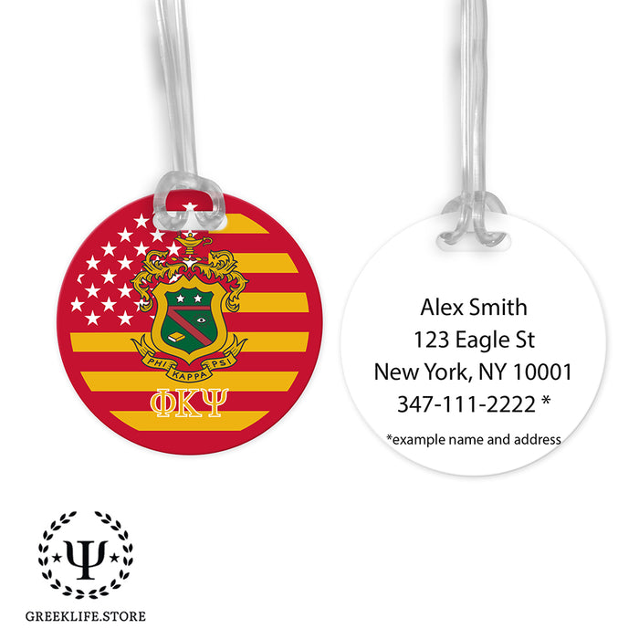 Phi Kappa Psi Luggage Bag Tag (round)