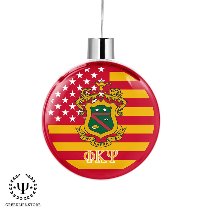 Phi Kappa Psi Christmas Ornament Flat Round