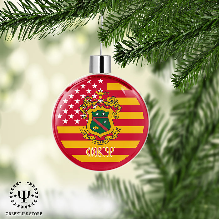 Phi Kappa Psi Christmas Ornament Flat Round