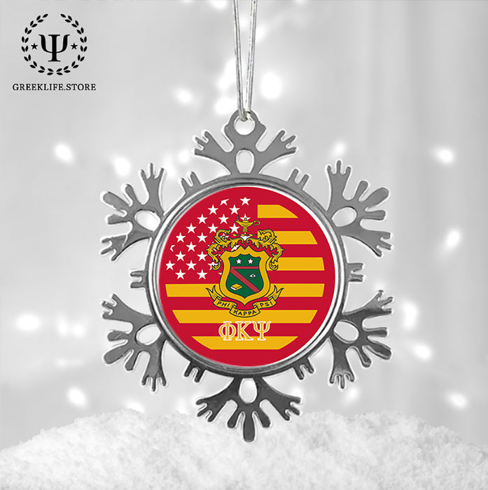 Phi Kappa Psi Christmas Ornament - Snowflake Metal
