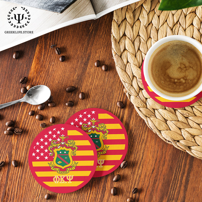 Phi Kappa Psi Beverage Coasters Round (Set of 4)