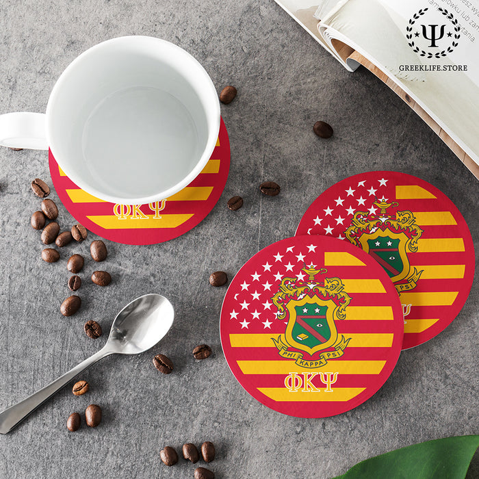 Phi Kappa Psi Beverage Coasters Round (Set of 4)