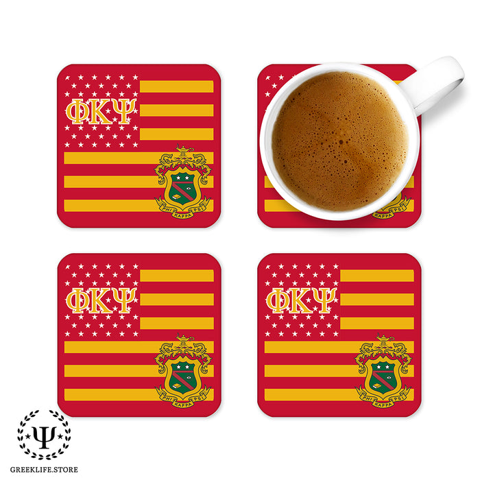 Phi Kappa Psi Beverage Coasters Square (Set of 4)
