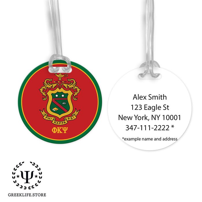 Phi Kappa Psi Luggage Bag Tag (round)