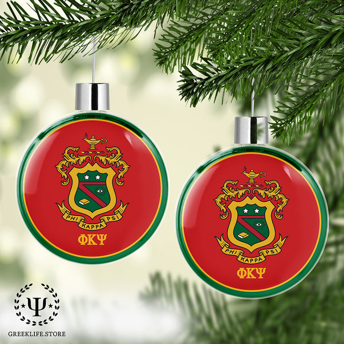 Phi Kappa Psi Christmas Ornament Flat Round