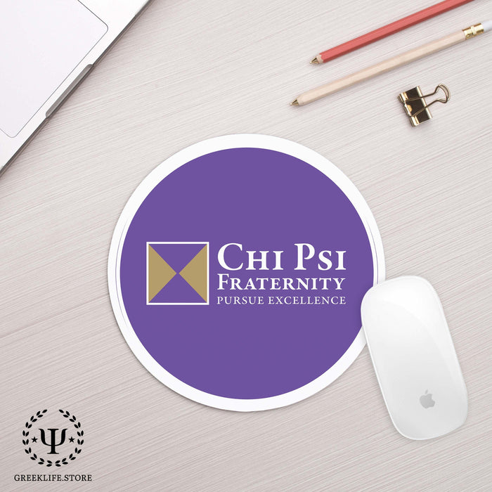 Chi Psi Mouse Pad Round