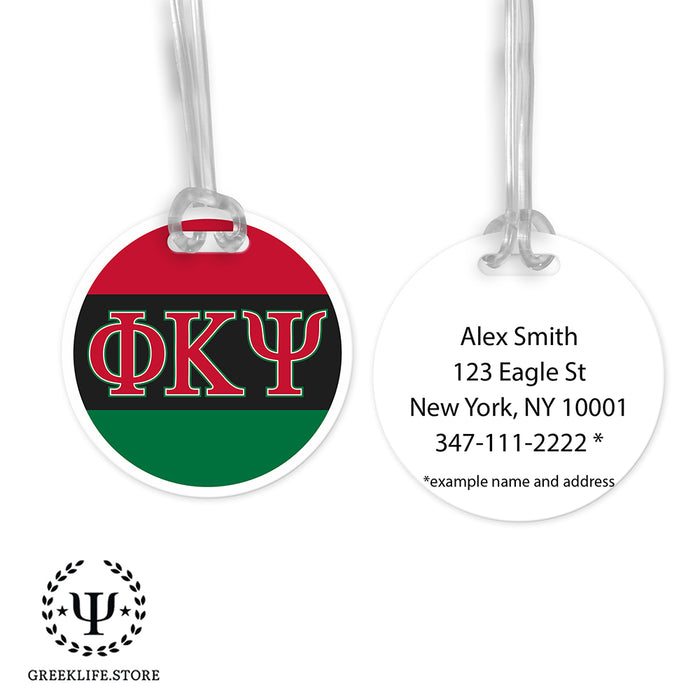 Phi Kappa Psi Luggage Bag Tag (round)