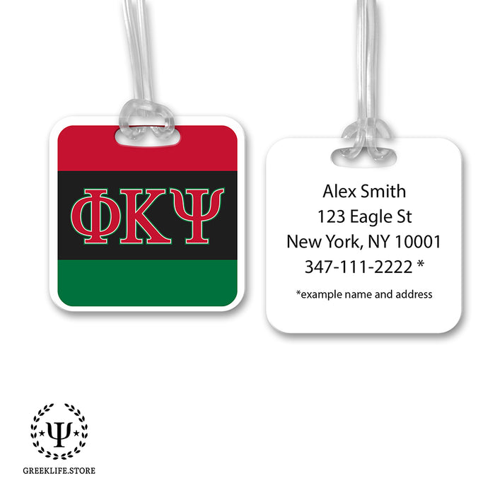 Phi Kappa Psi Luggage Bag Tag (square)