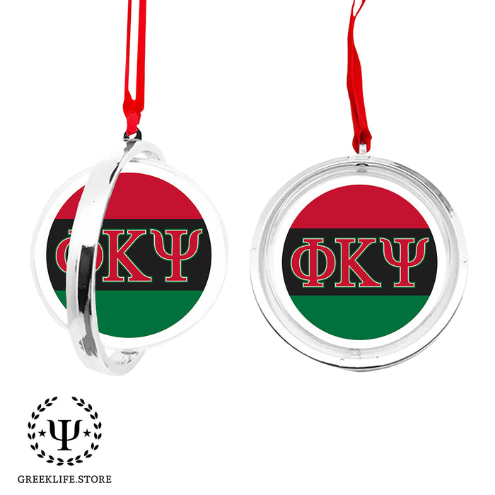 Phi Kappa Psi Christmas Reversible Flat Round Ornament