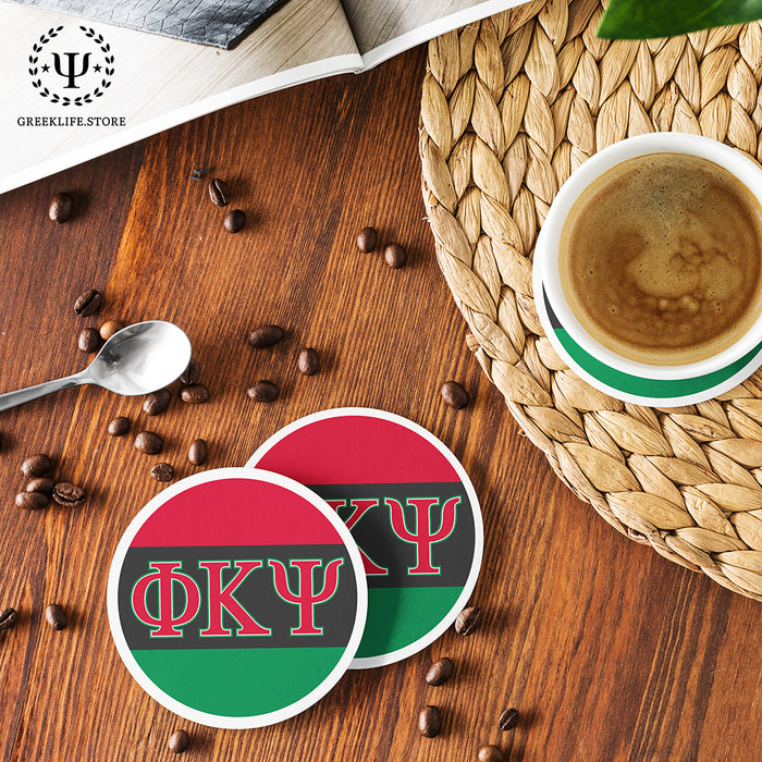 Phi Kappa Psi Beverage Coasters Round (Set of 4)