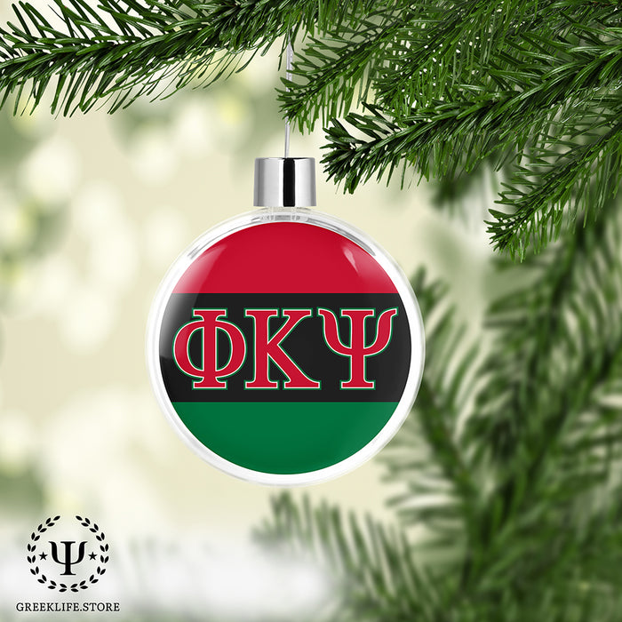 Phi Kappa Psi Christmas Ornament Flat Round