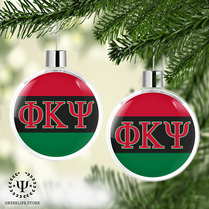 Phi Kappa Psi Christmas Ornament Flat Round