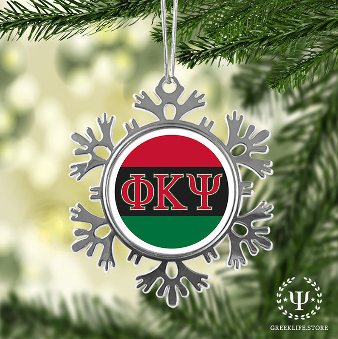 Phi Kappa Psi Christmas Ornament - Snowflake Metal