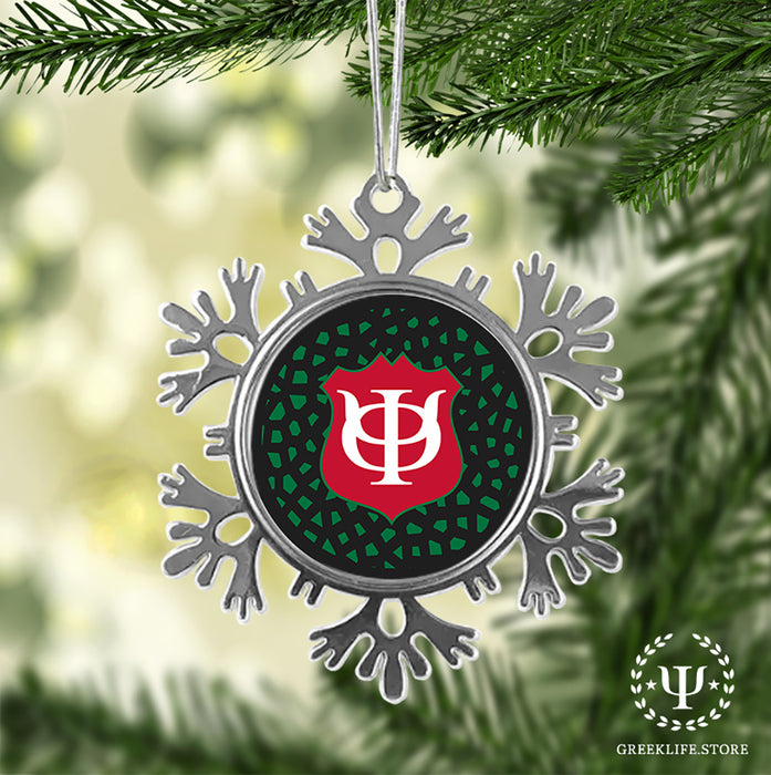 Phi Kappa Psi Christmas Ornament - Snowflake Metal