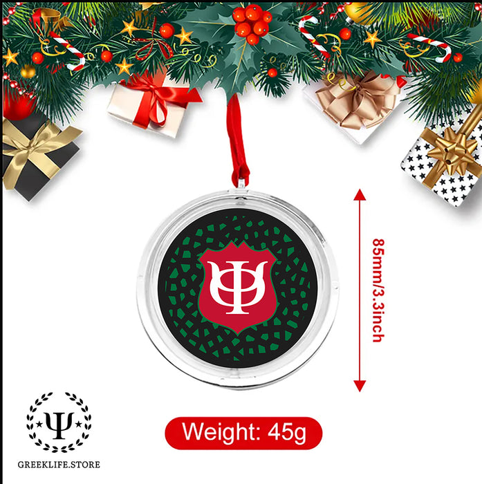 Phi Kappa Psi Christmas Reversible Flat Round Ornament