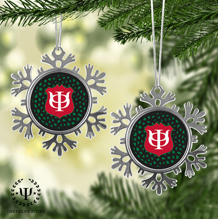 Phi Kappa Psi Christmas Ornament - Snowflake Metal