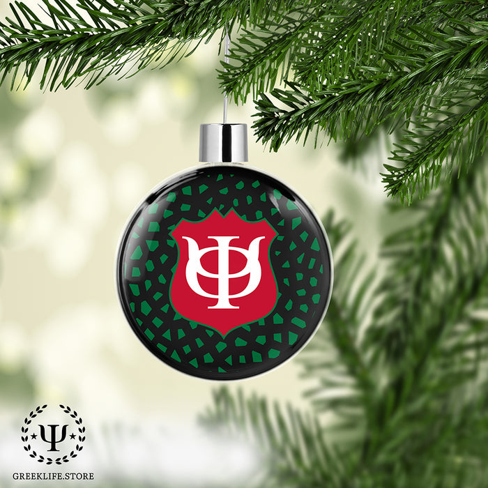 Phi Kappa Psi Christmas Ornament Flat Round